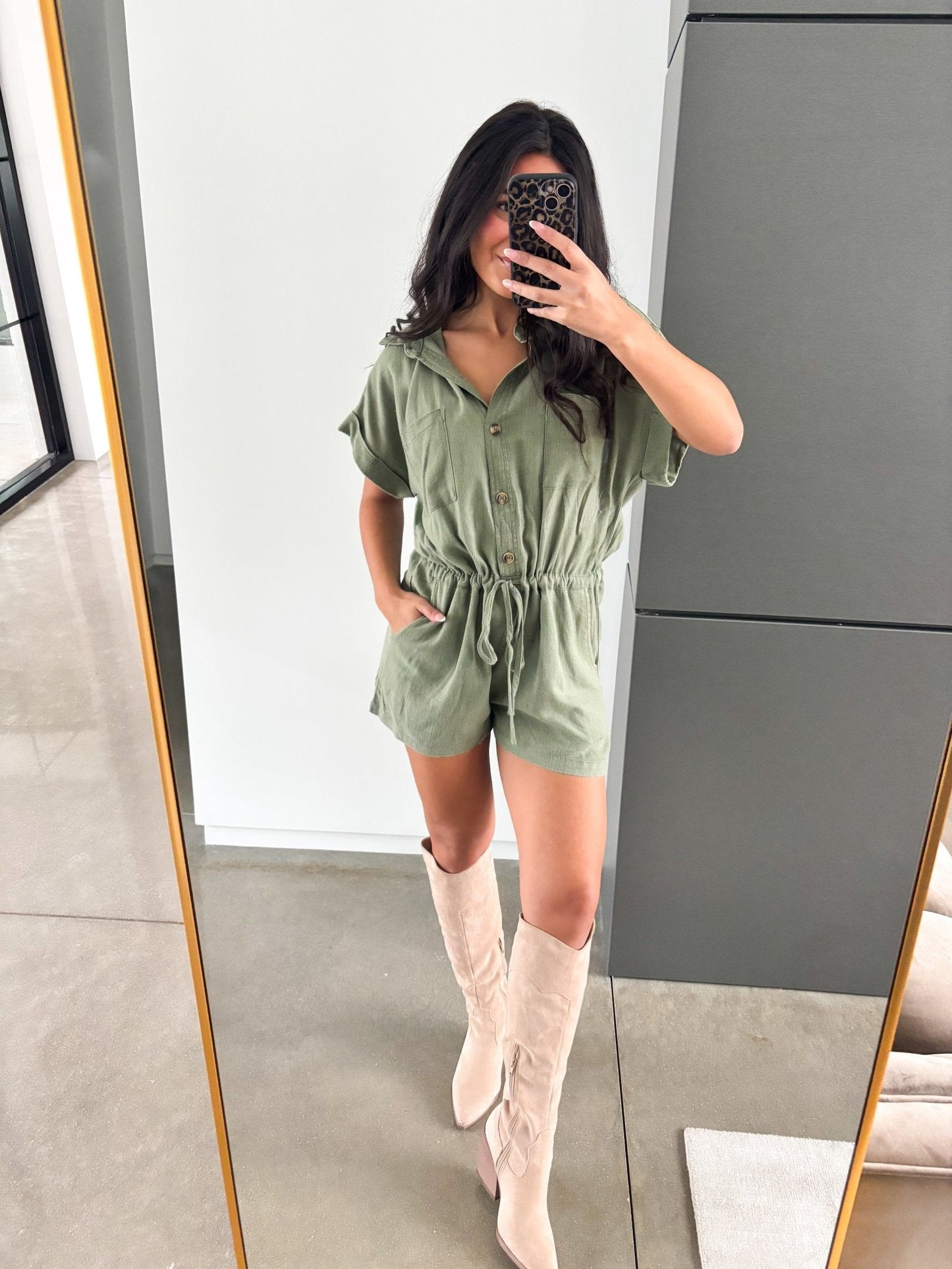 Sage Kisses Romper