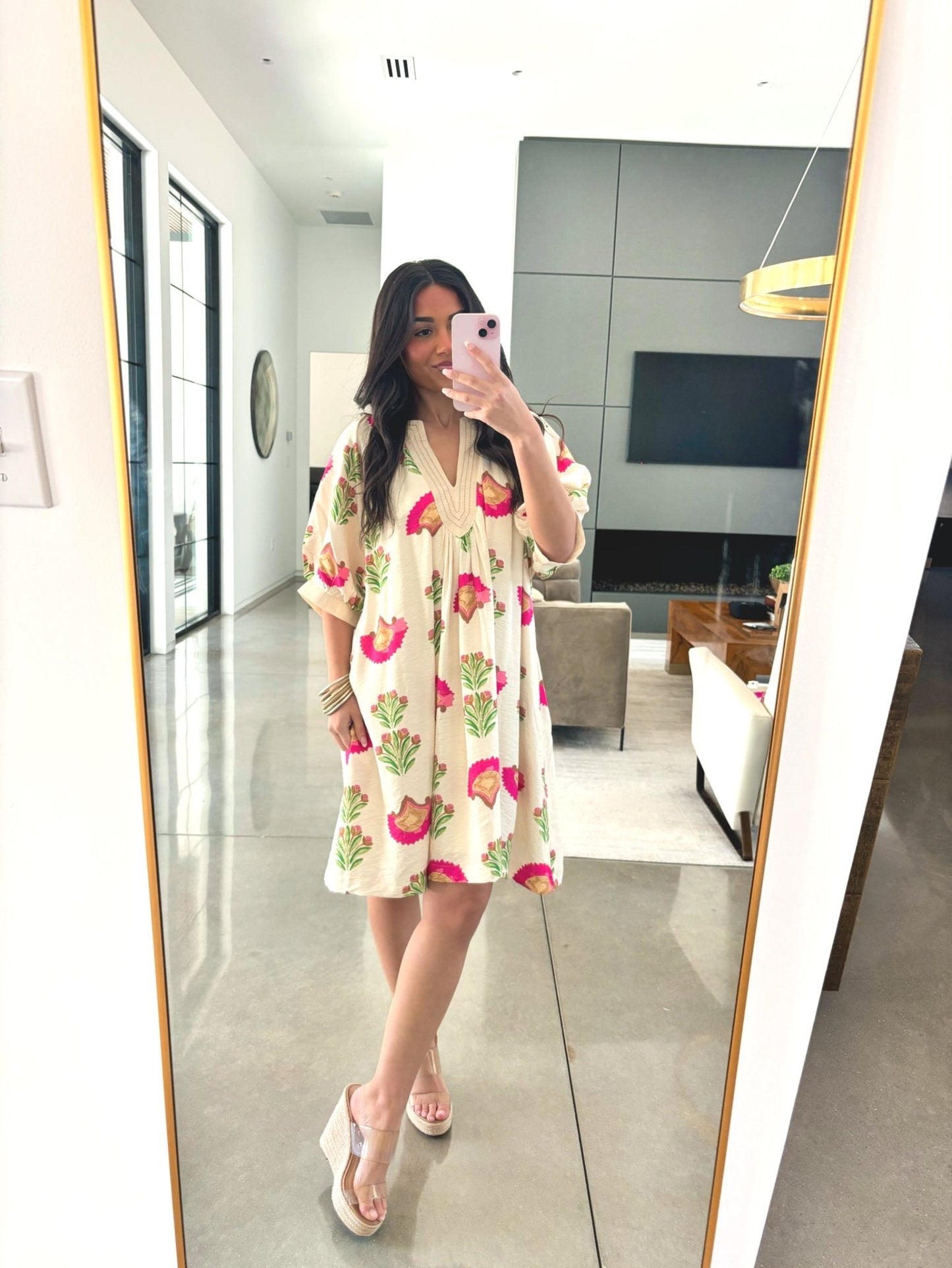 Easy Elegance Floral Shift Dress