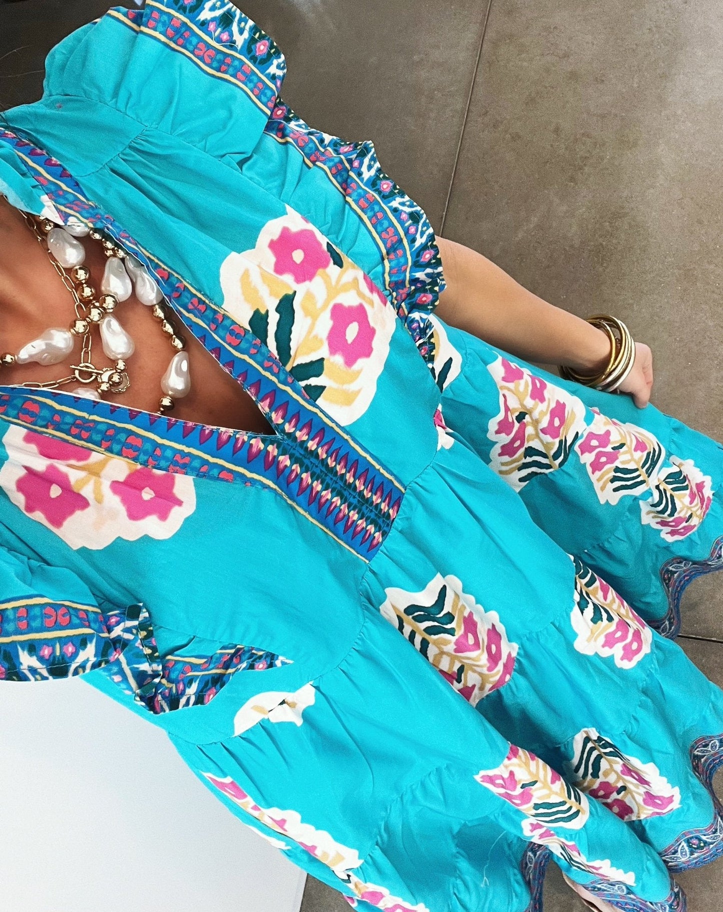 Tealberry Bloom Dress