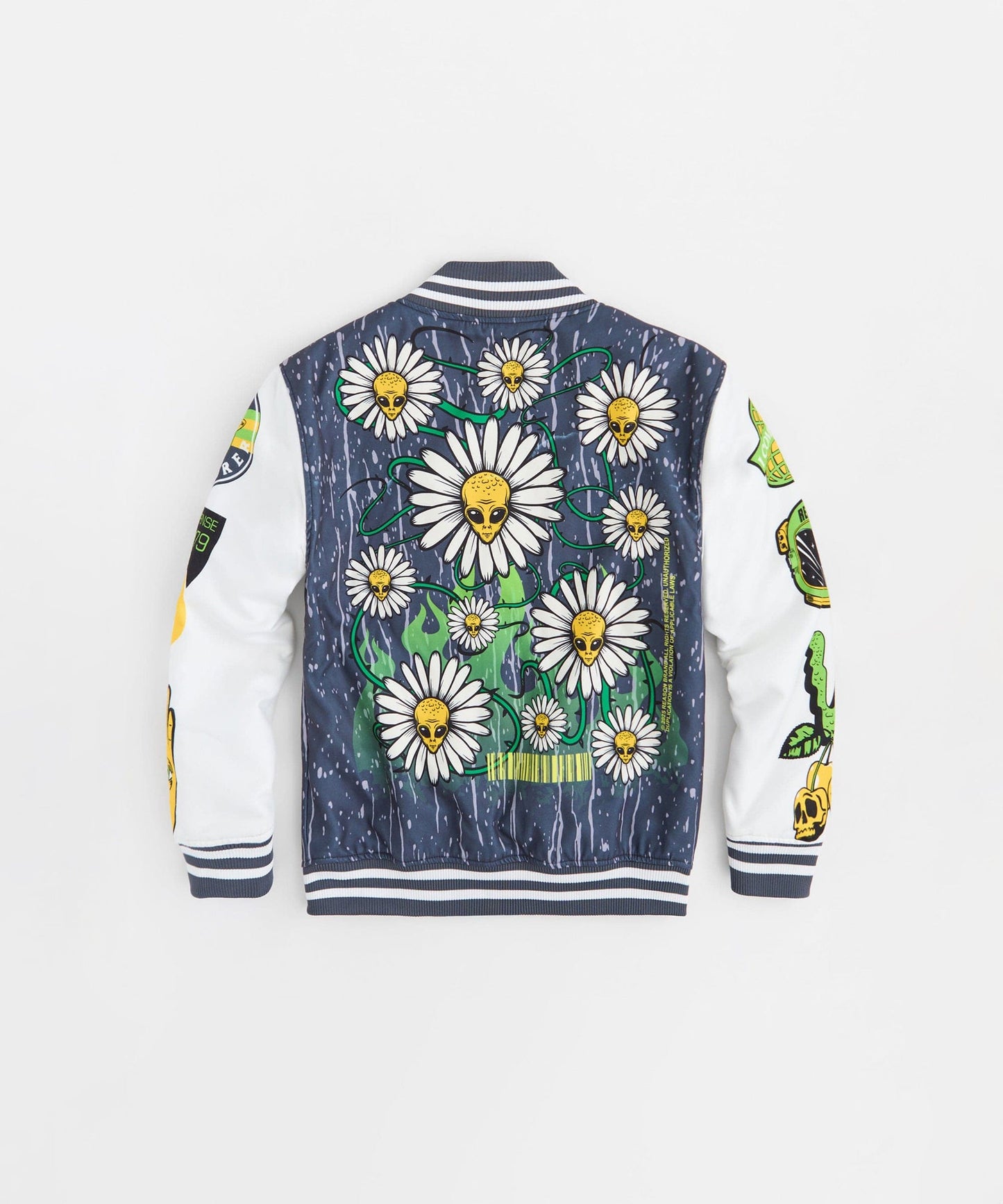 Space Defense Varsity Jacket - Grey