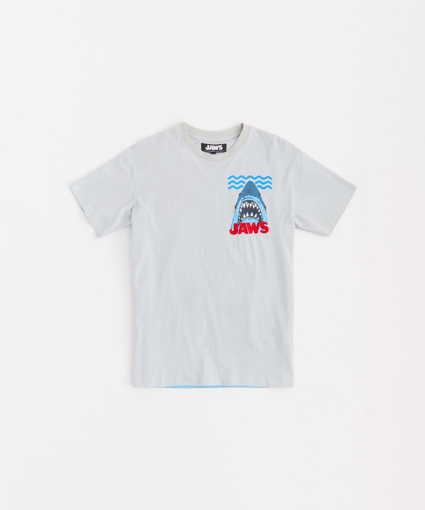 Jaws Waves Short Sleeve Tee - Light Blue