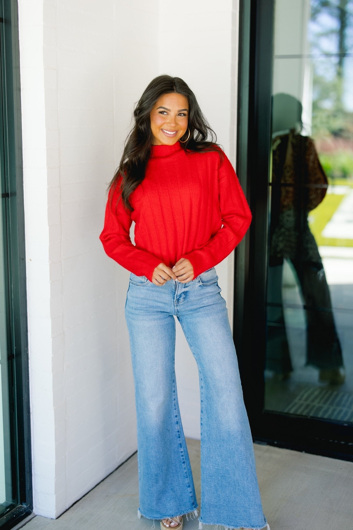 Ready To Celebrate Red Sweater ~FINAL SALE~