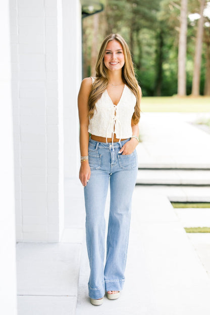 Total Flirt Patch Pocket Denim