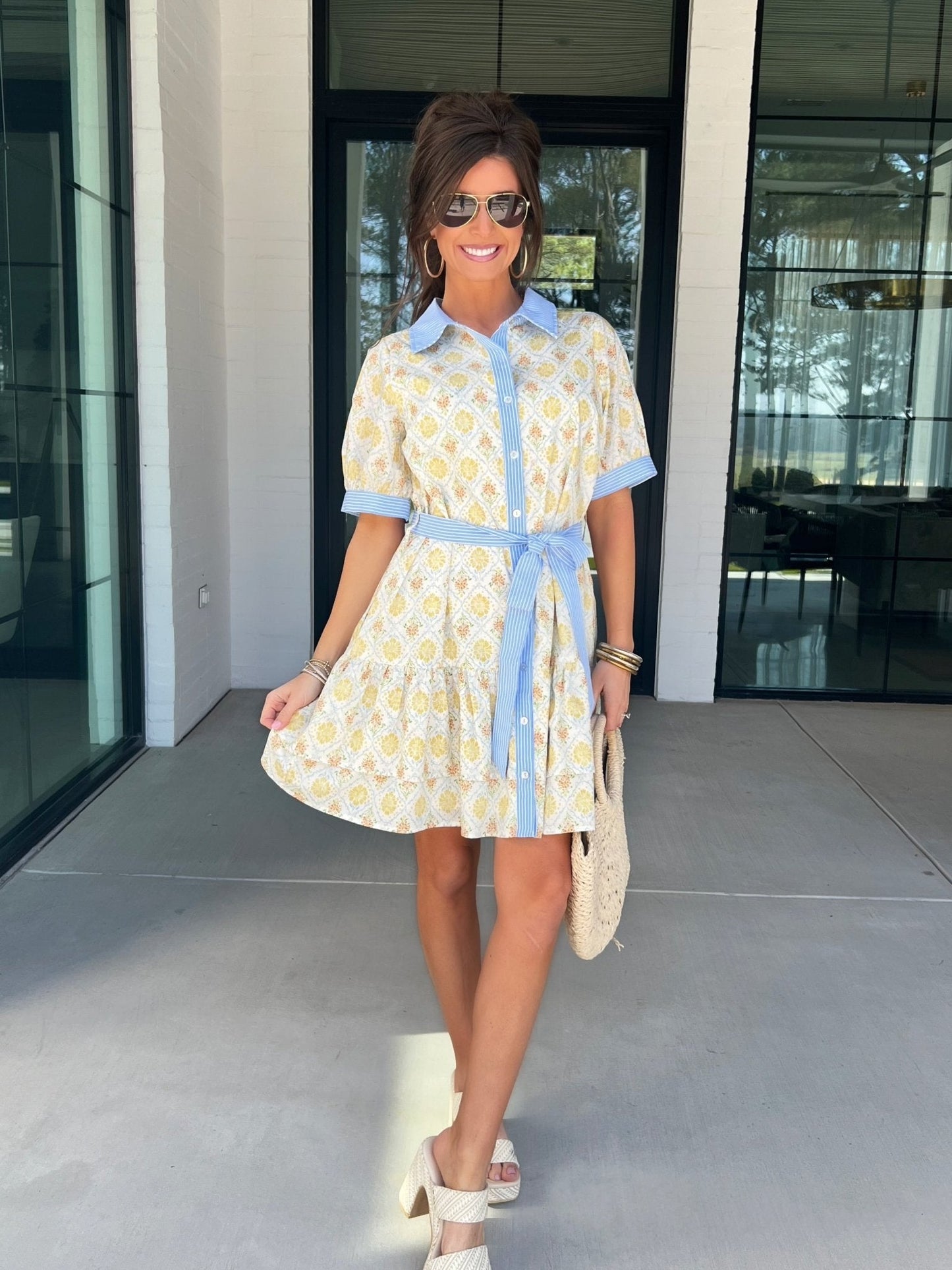 Chartreuse Charm Mix Dress