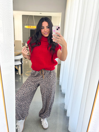 Sweeter Days Red Sweater Top
