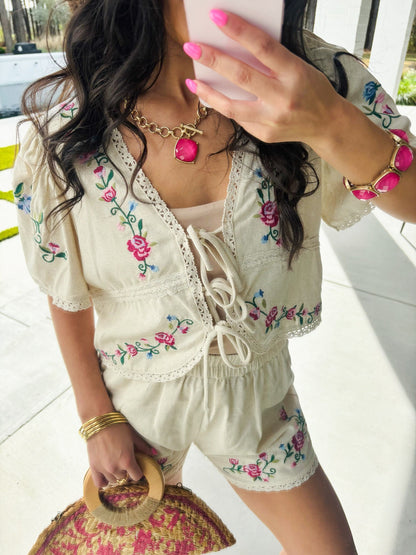 Eva Embroidered Set