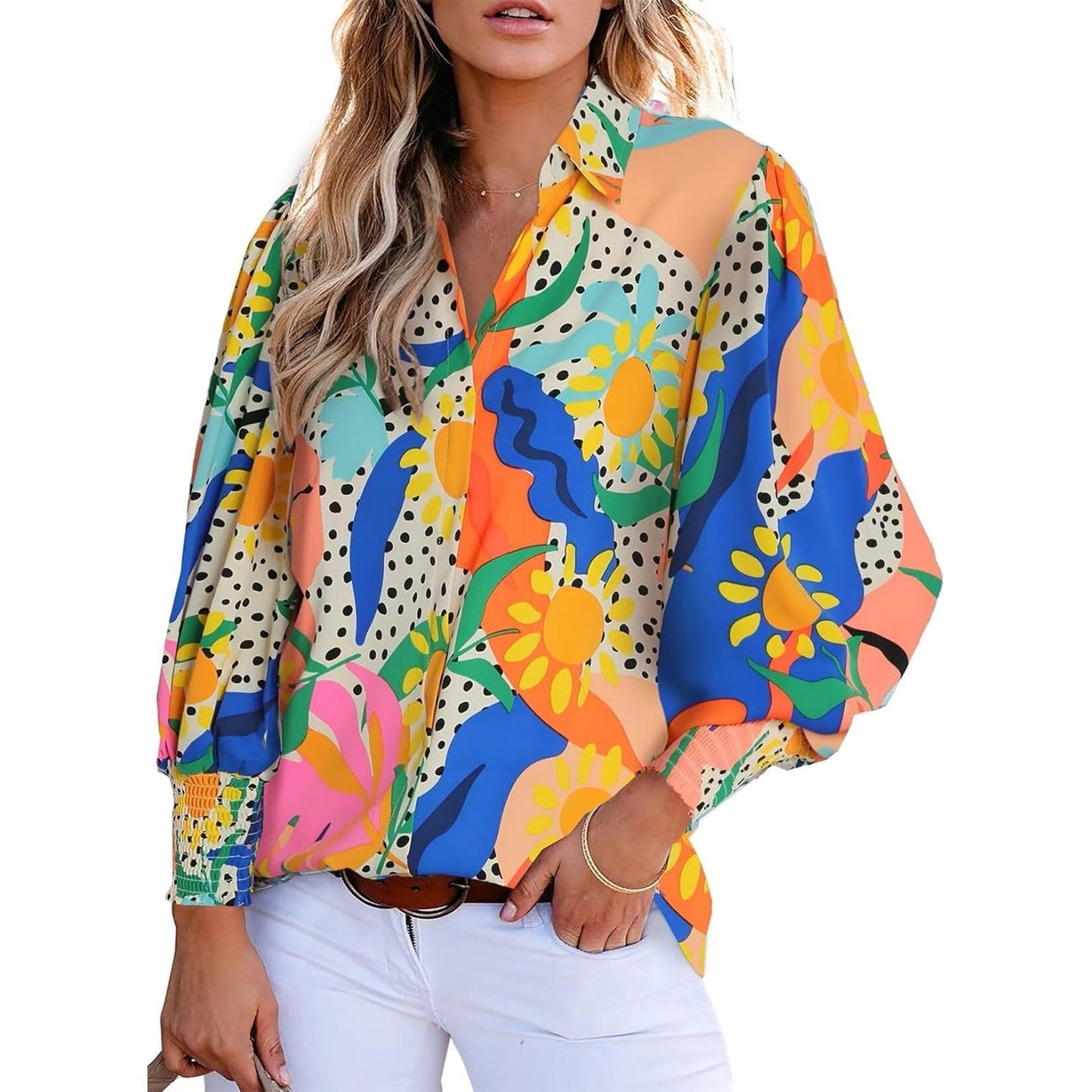 Charie | Elegant Paisley Blouse