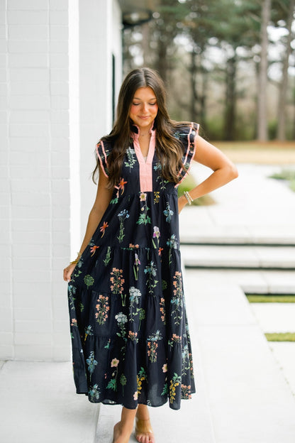 Nightfall Floral Statement Dress