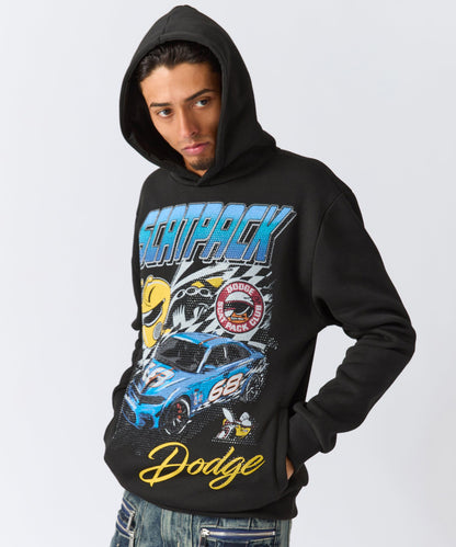 Dodge Scatpack Rhinestone Hoodie - Black