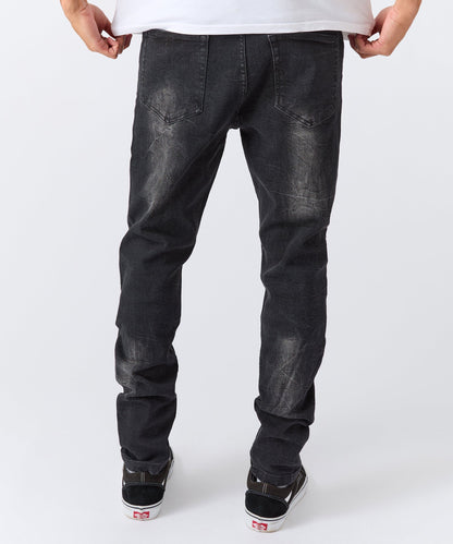 Destroyed Denim Jeans - Black
