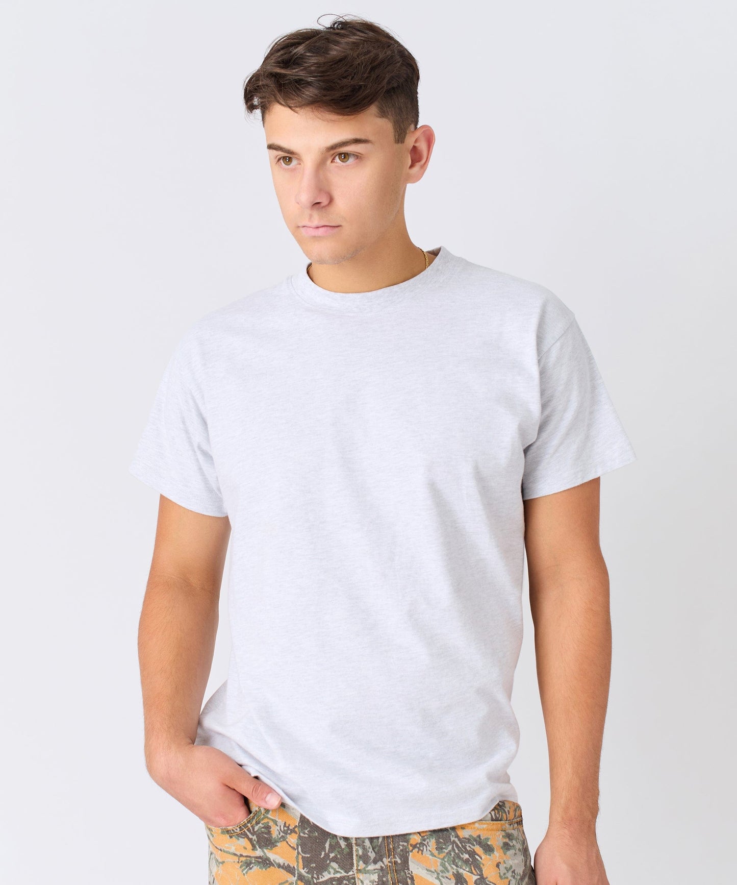 Essential Heavyweight Oversized Fit Super Soft Tee - Heather Grey