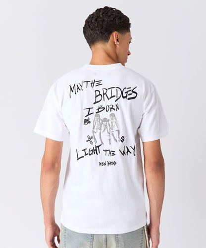 My Way Embroidered Short Sleeve Tee - White