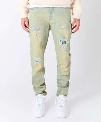 Rip and Repair Denim Jeans - Light Blue