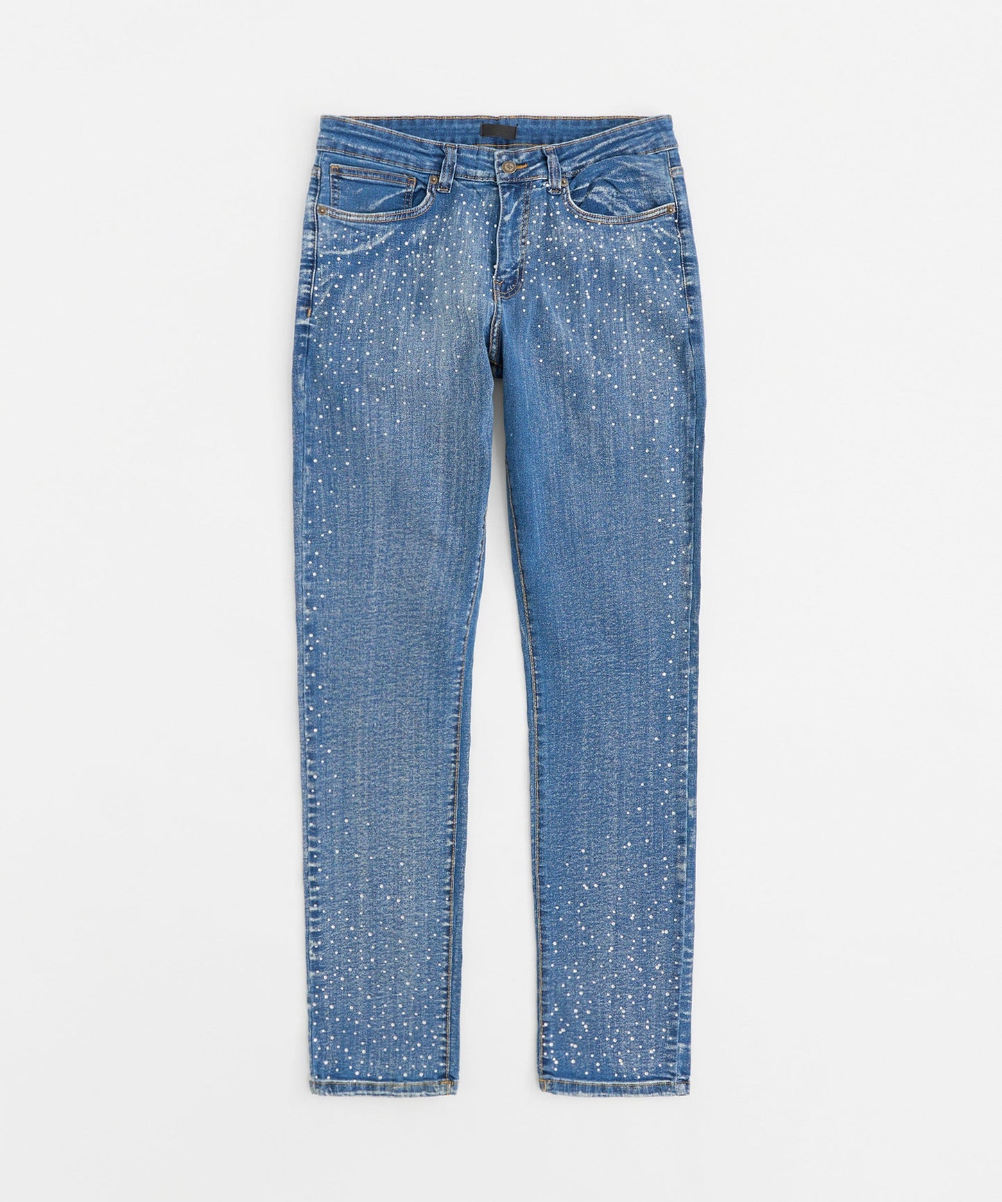 Stoned Out Denim Jeans - Light Blue