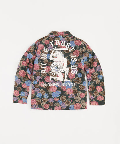 Fearless Tape Trip Nylon Allover Print Jacket