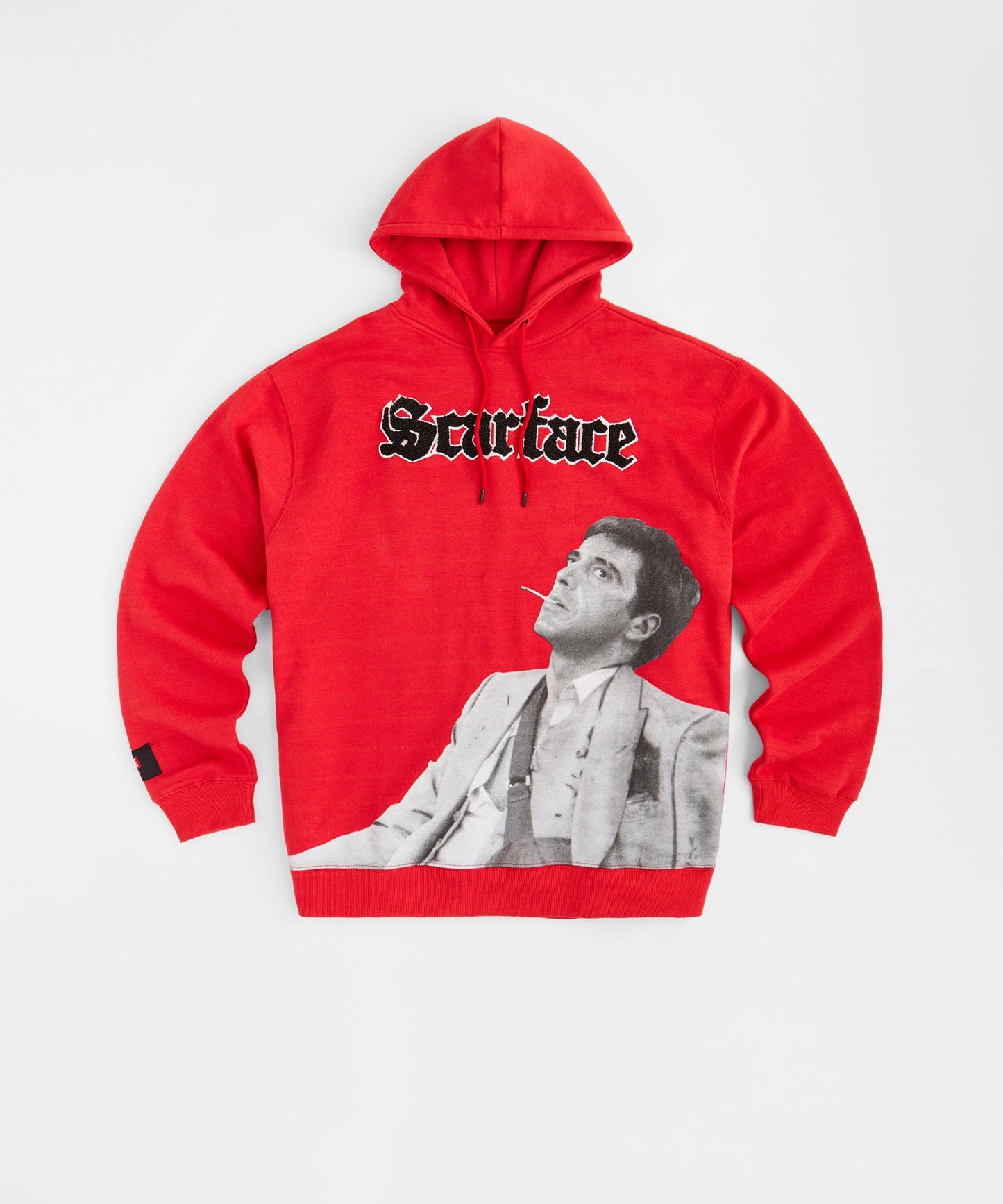 Scarface Old English Chenille Hoodie - Red