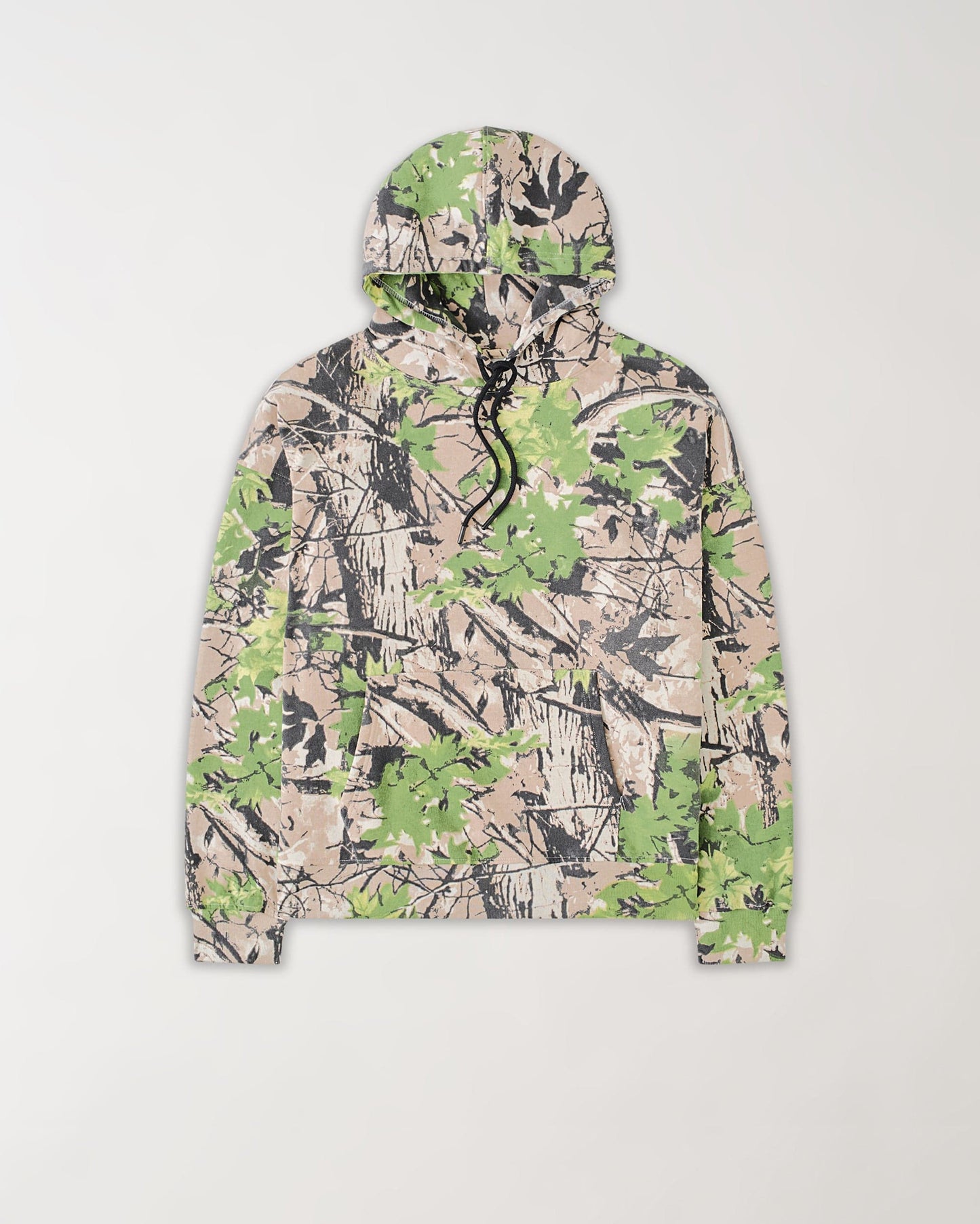 Essential Boxy Fit Heavyweight Pullover Hoodie - Green Tree
