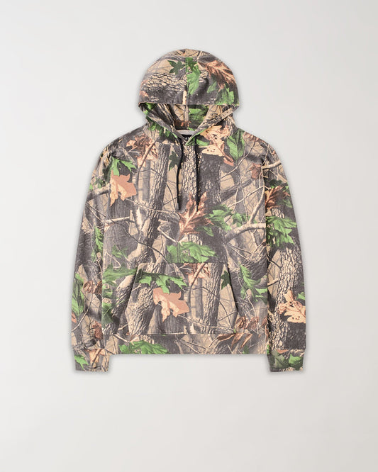 Essential Heavyweight Fleece Baggy Fit Hoodie - Brown Tree