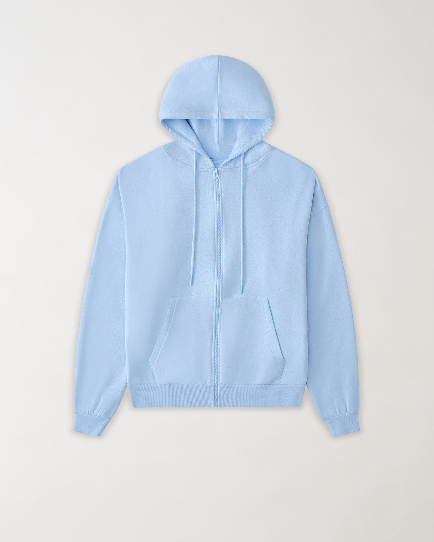Essential Heavyweight Fleece Baggy Fit Comfy Hoodie - Blue