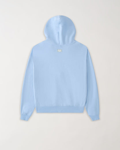 Essential Heavyweight Fleece Baggy Fit Comfy Hoodie - Blue