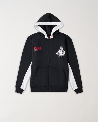 Scarface Full Zip Hoodie - Black
