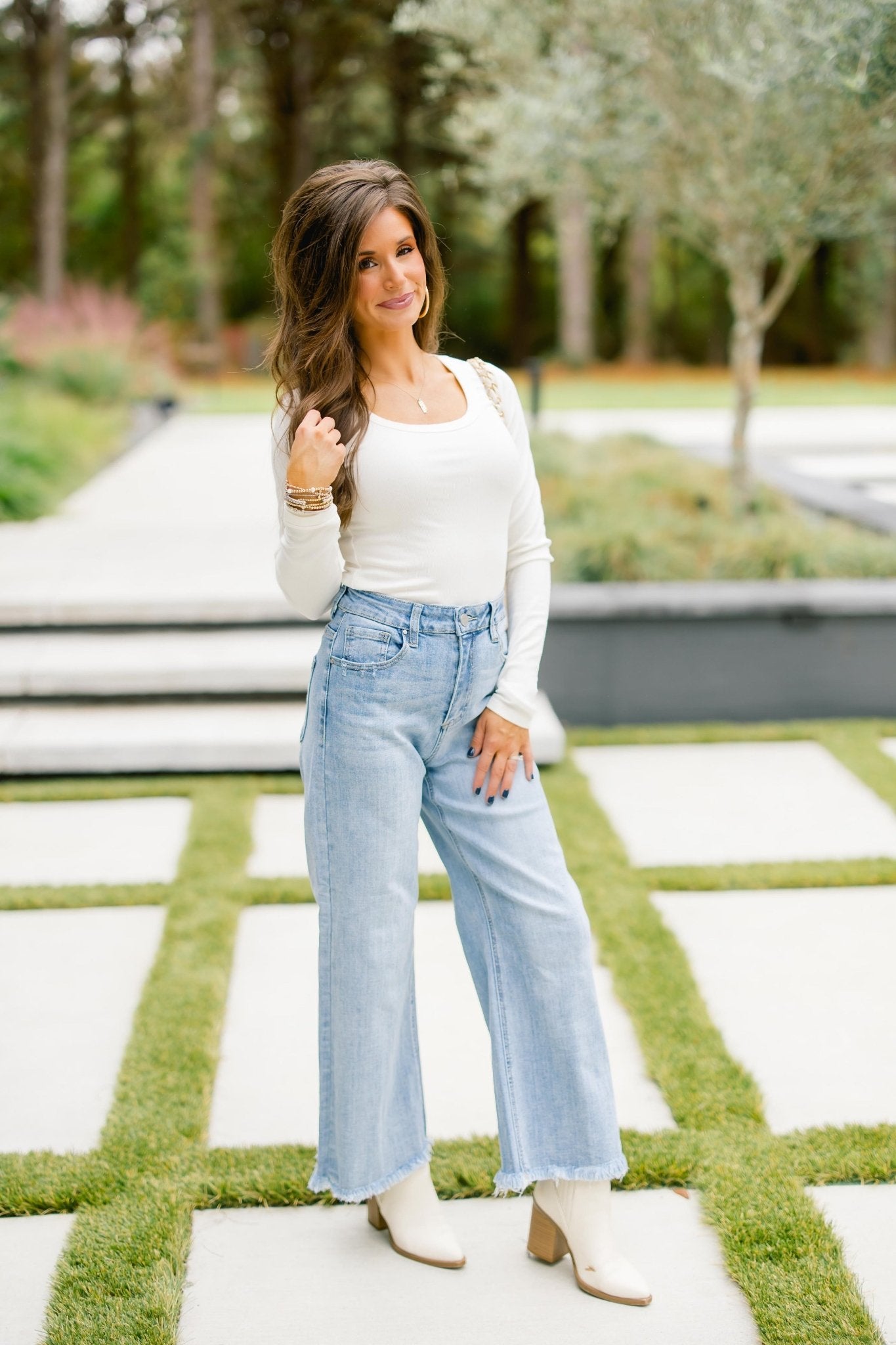 Haizley High Rise Cropped Denim