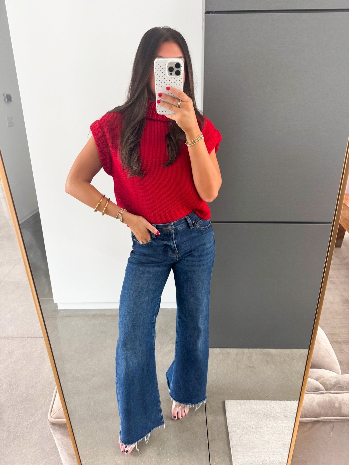 Sweeter Days Red Sweater Top