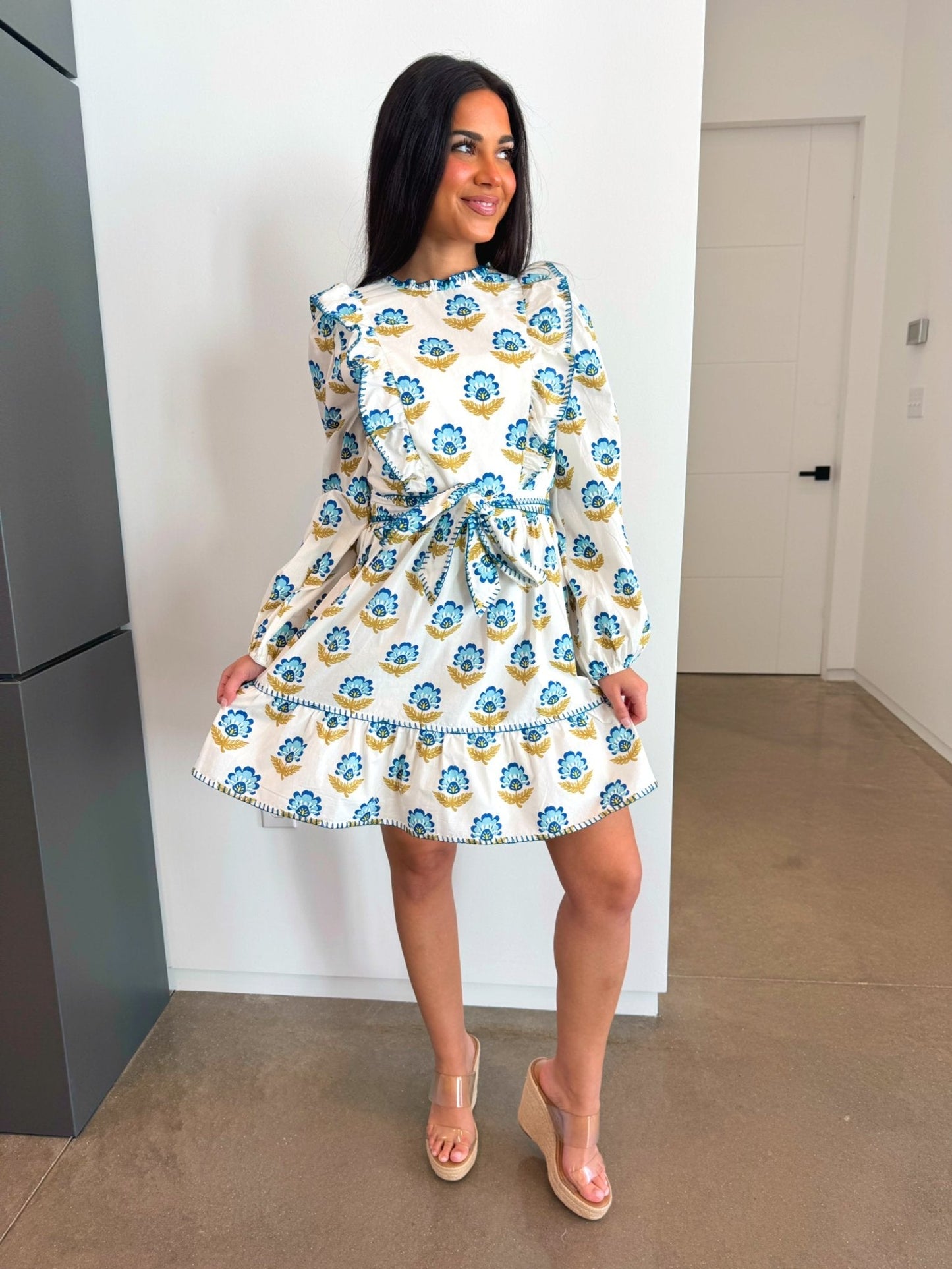 Forever Florals Off White Dress