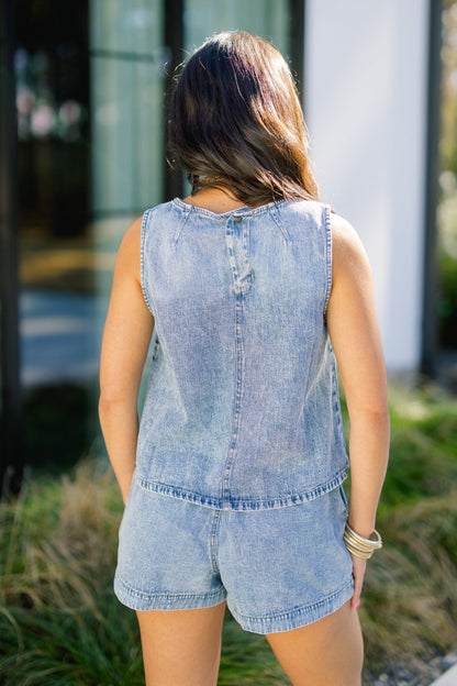 Sunwashed Denim Set