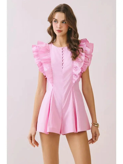Bashful Babe Pink Romper