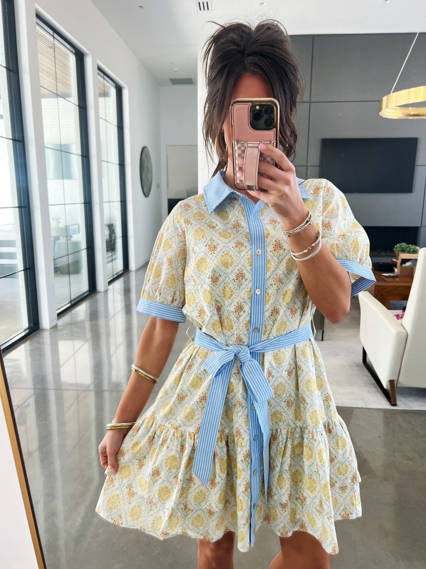 Chartreuse Charm Mix Dress