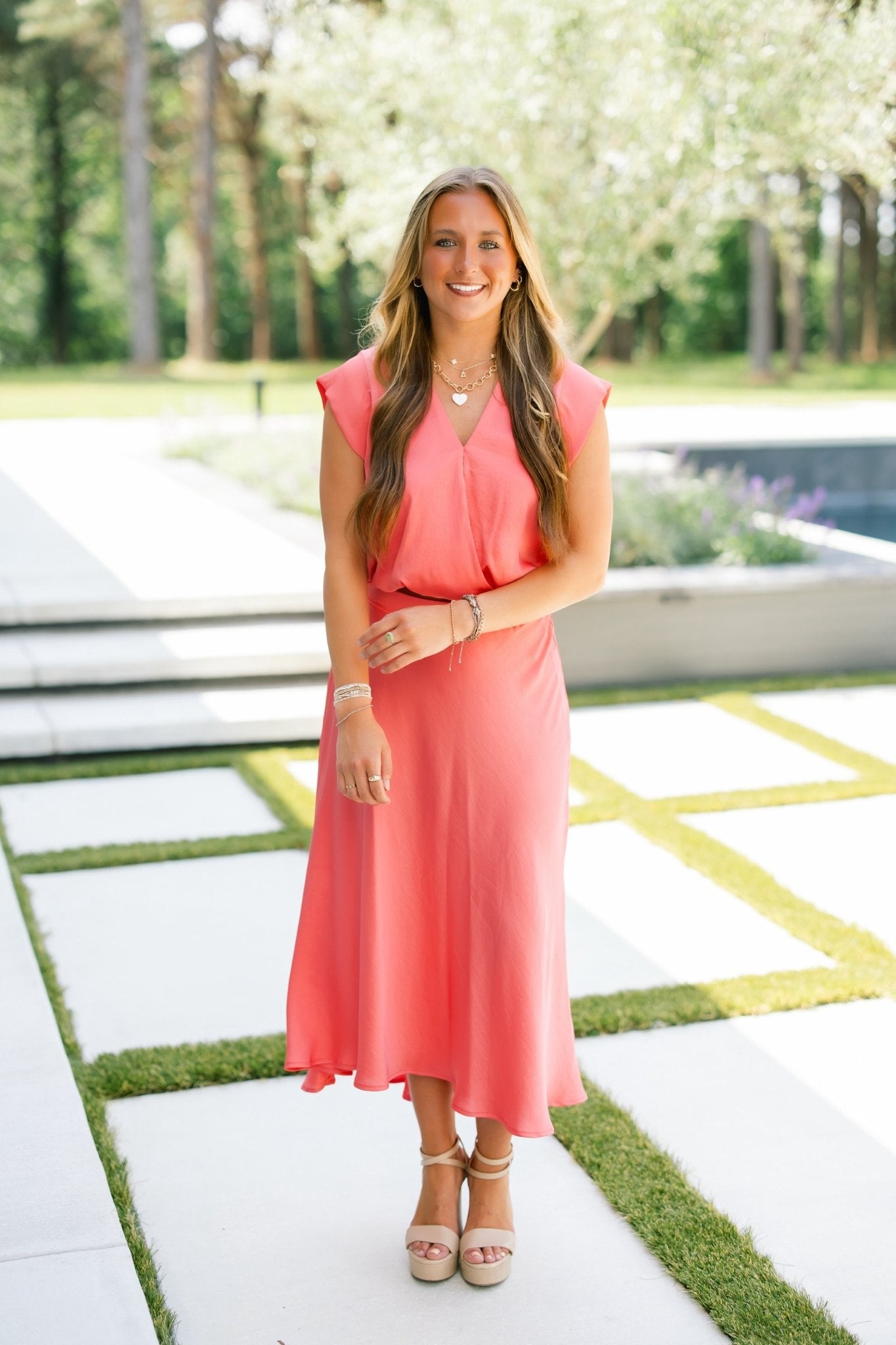 Cutie In Coral Skirt Set ~FINAL SALE~