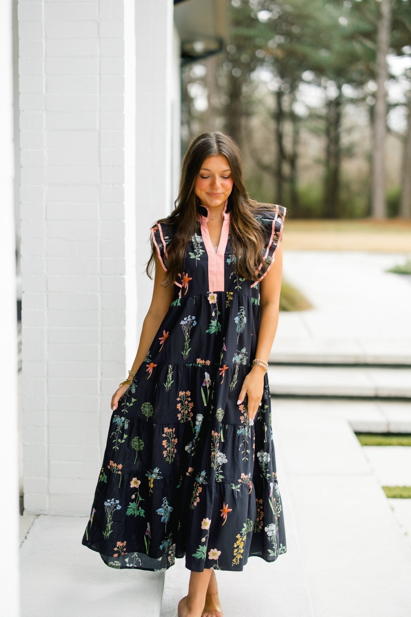 Nightfall Floral Statement Dress
