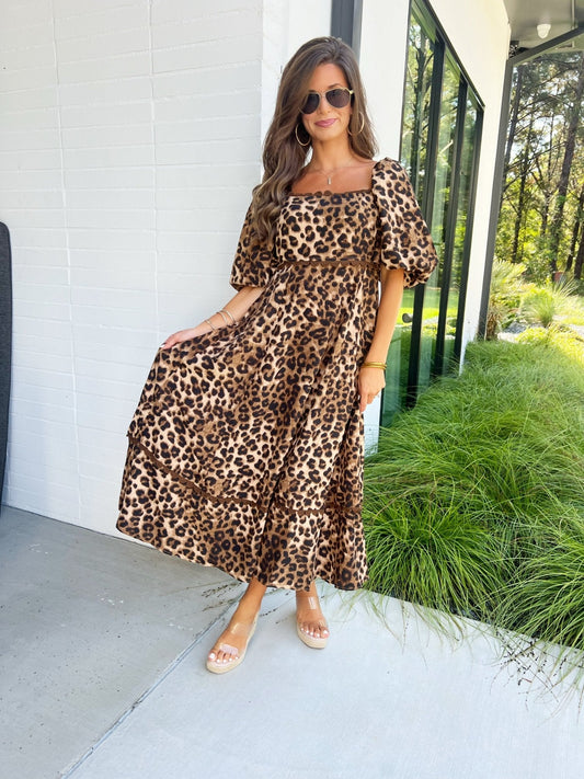 Later Babe Leopard Dress ~FINAL SALE~