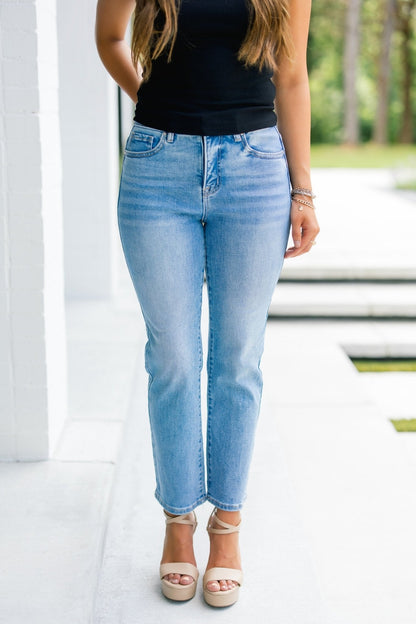 Move Over Medium Cropped Denim