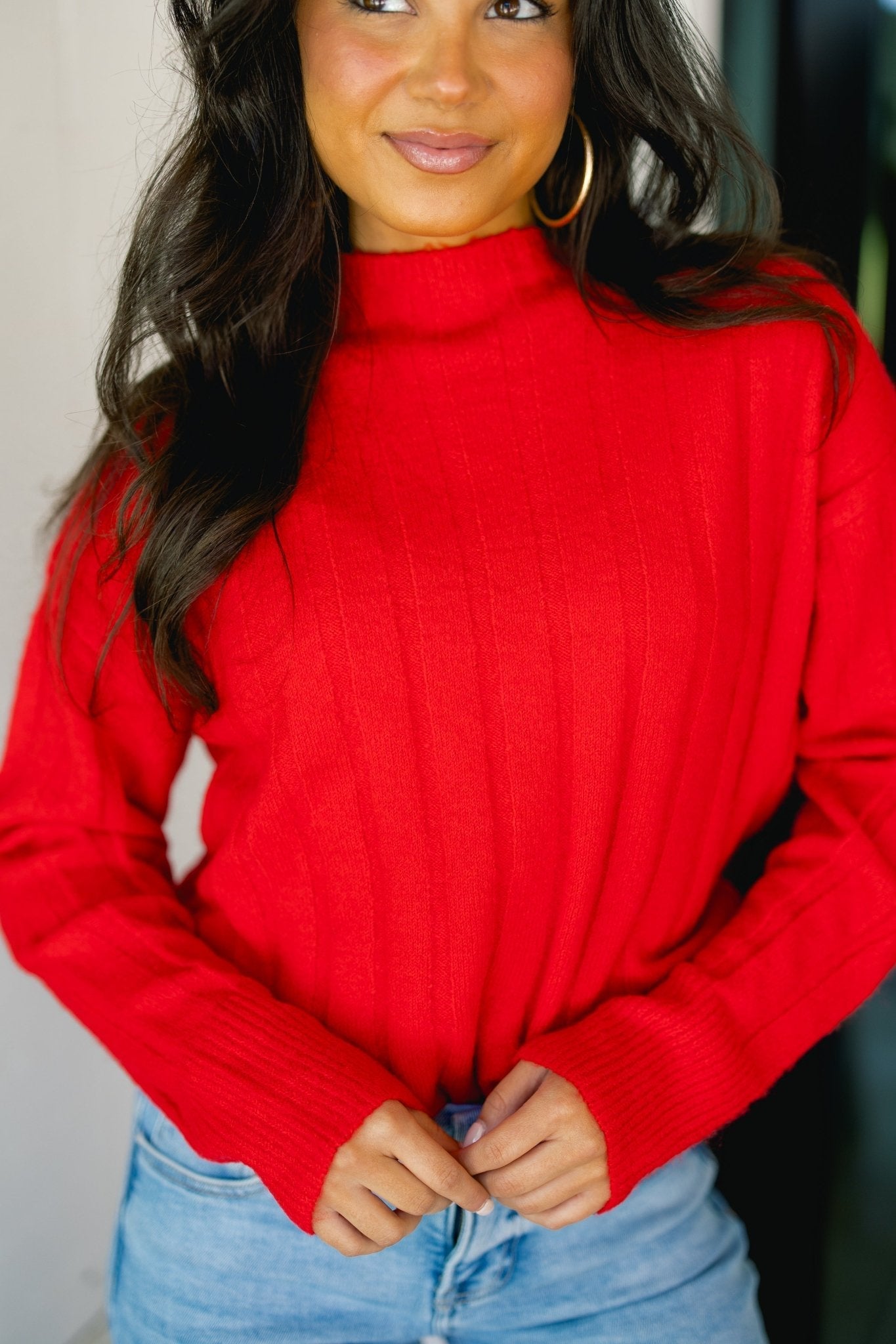 Ready To Celebrate Red Sweater ~FINAL SALE~