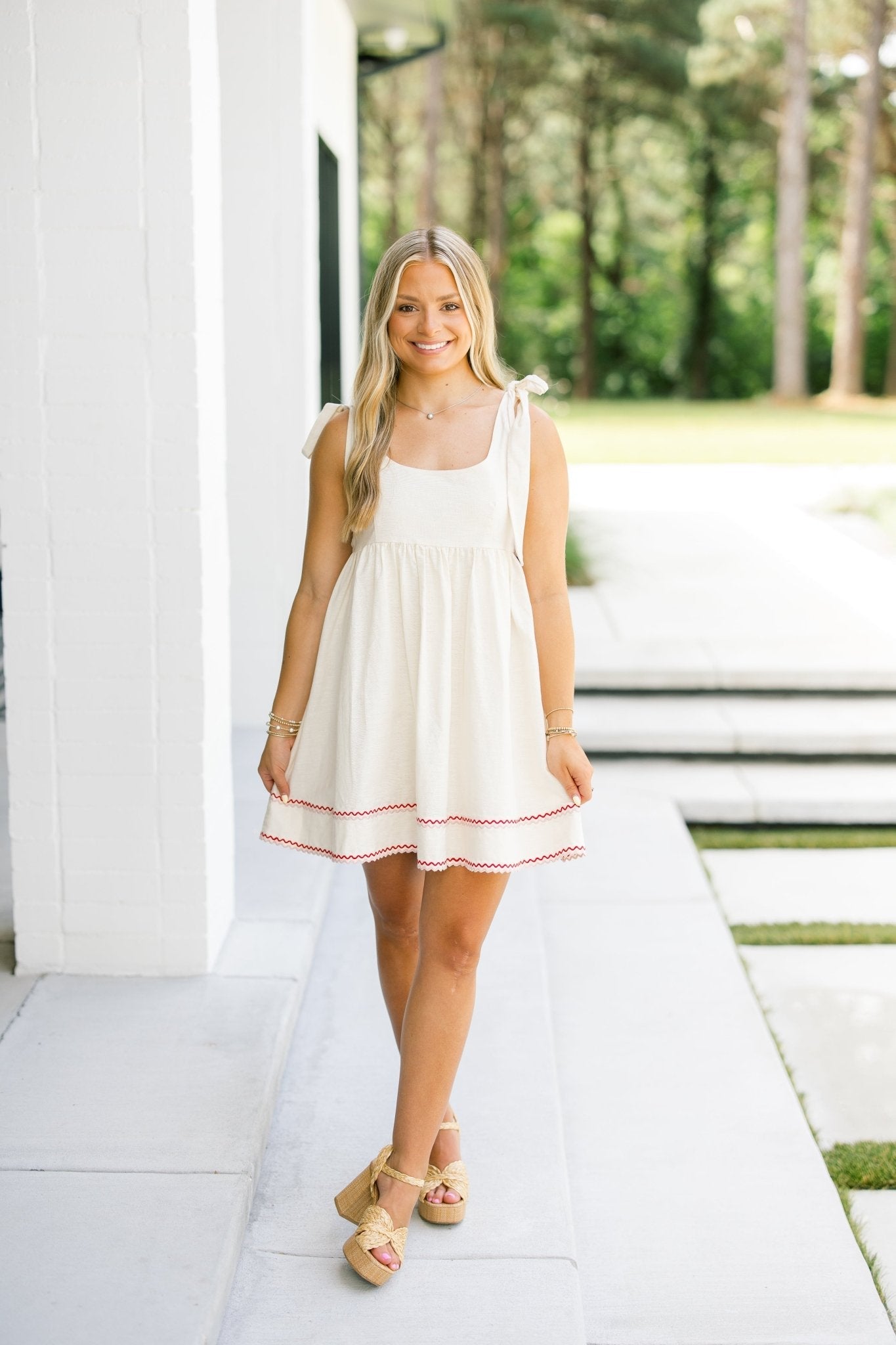 Rosie Cream Tie Dress ~FINAL SALE~