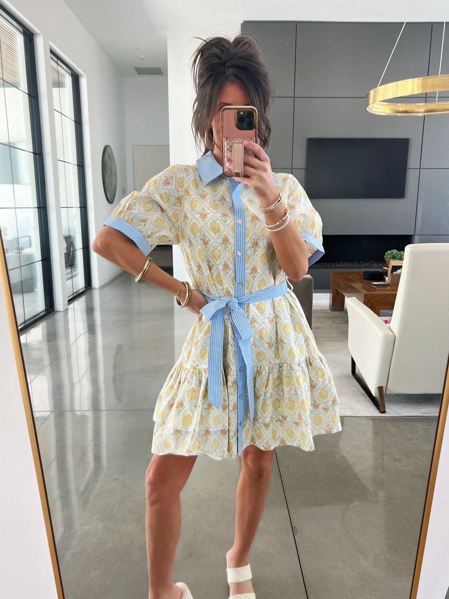 Chartreuse Charm Mix Dress