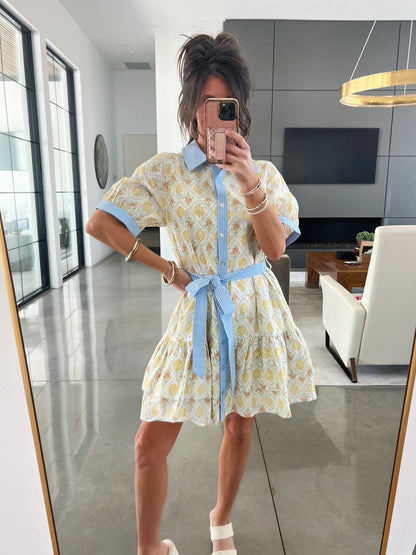 Chartreuse Charm Mix Dress