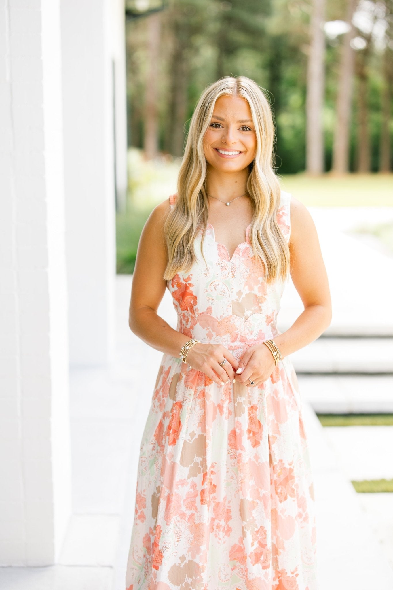 Only Yours Orange Floral Dress ~FINAL SALE~