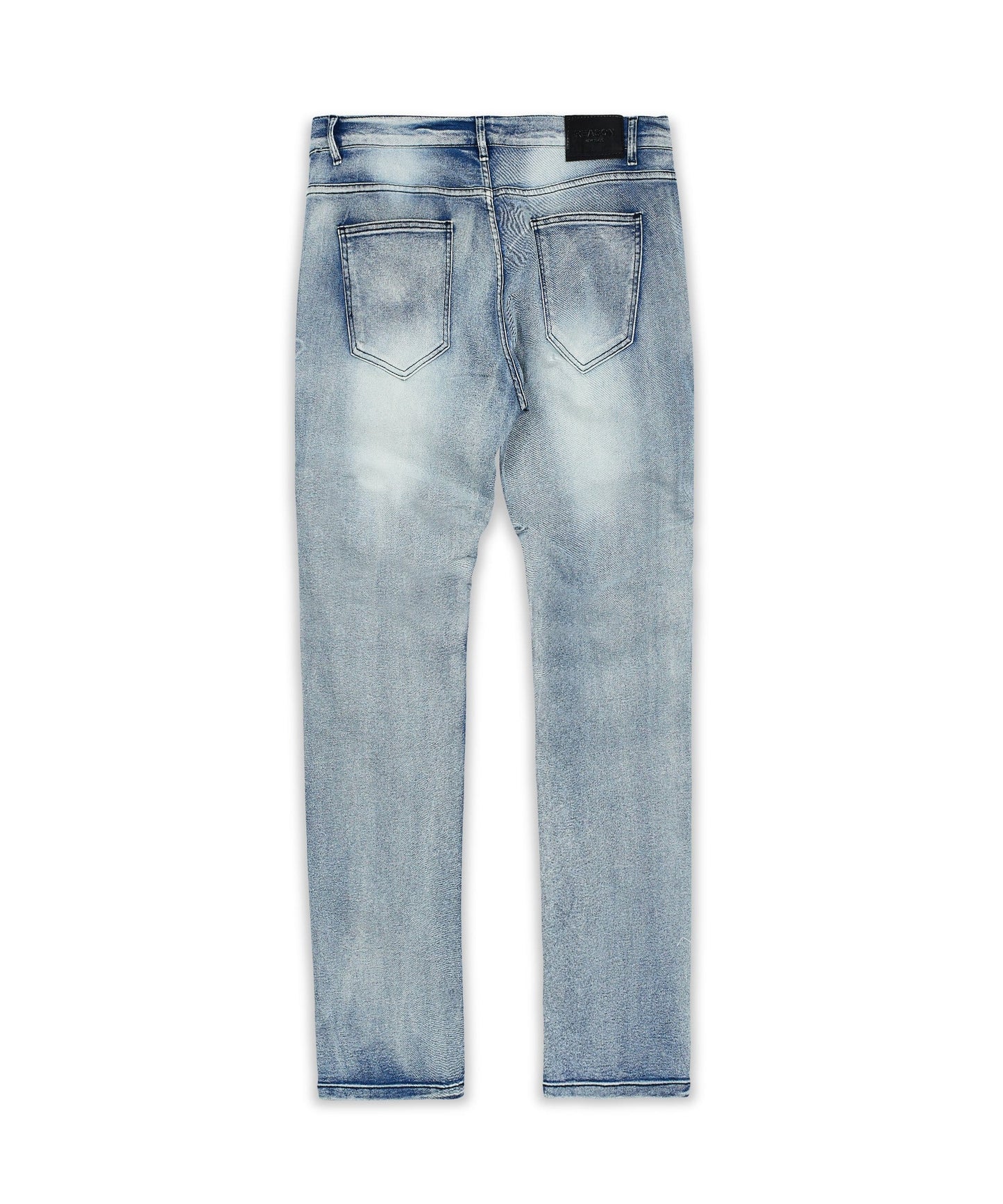 Plus Size Pines Light Wash Moto Jeans