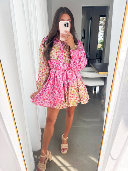 Beautiful Blooms Pink Floral Dress ~FINAL SALE~