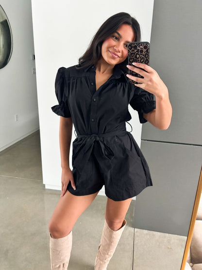 Noir Chic Romper