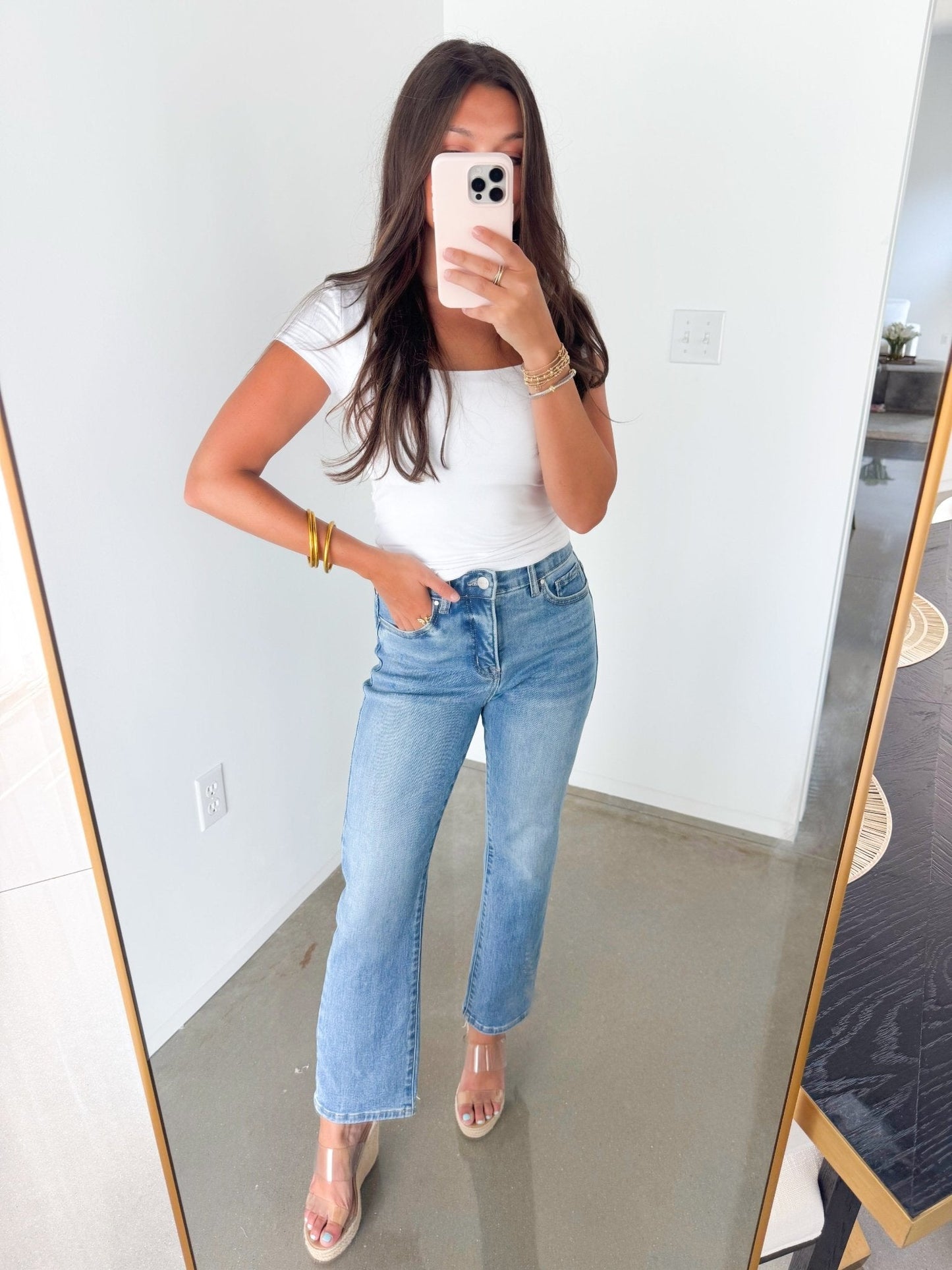 Move Over Medium Cropped Denim