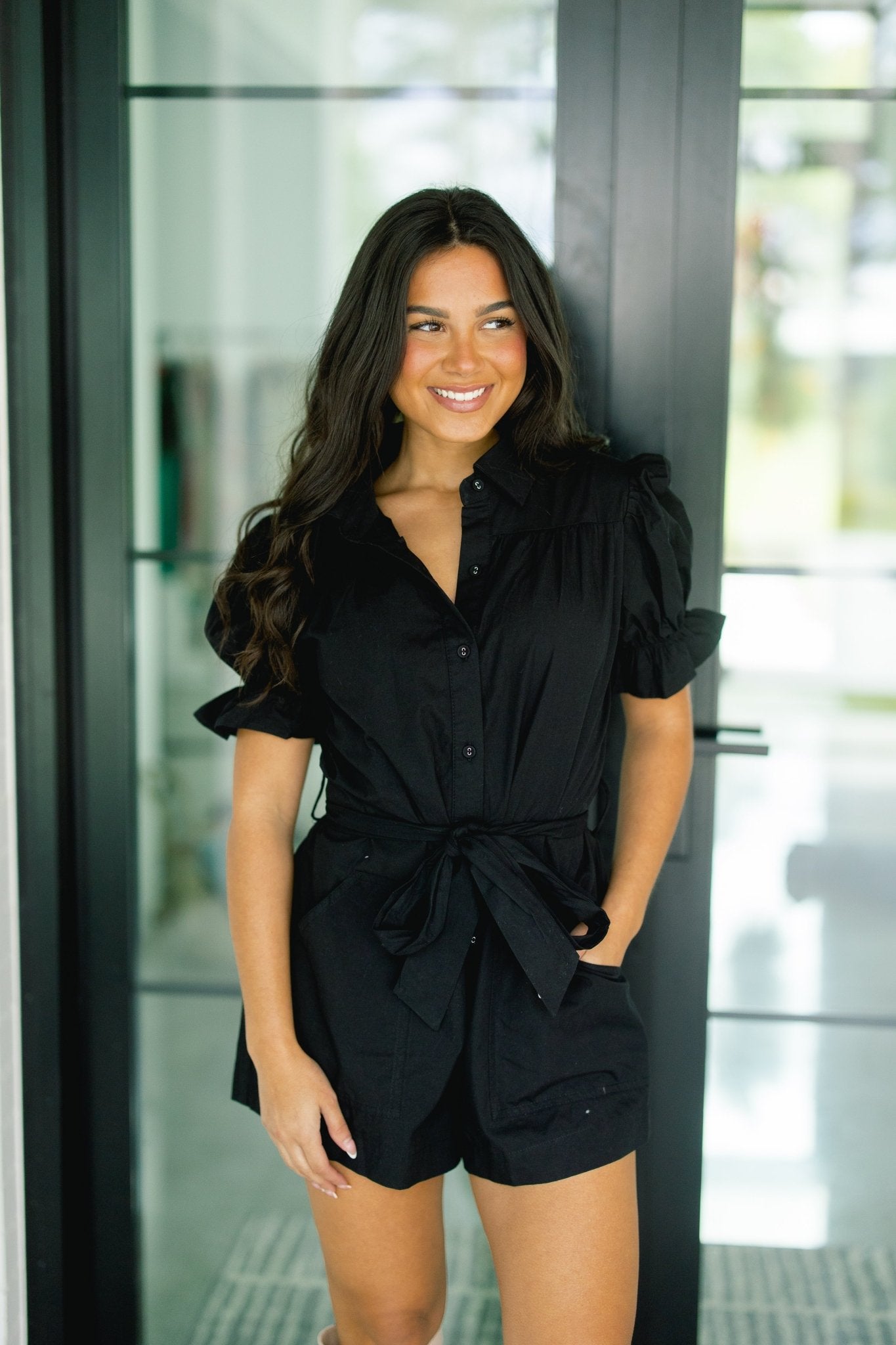 Noir Chic Romper
