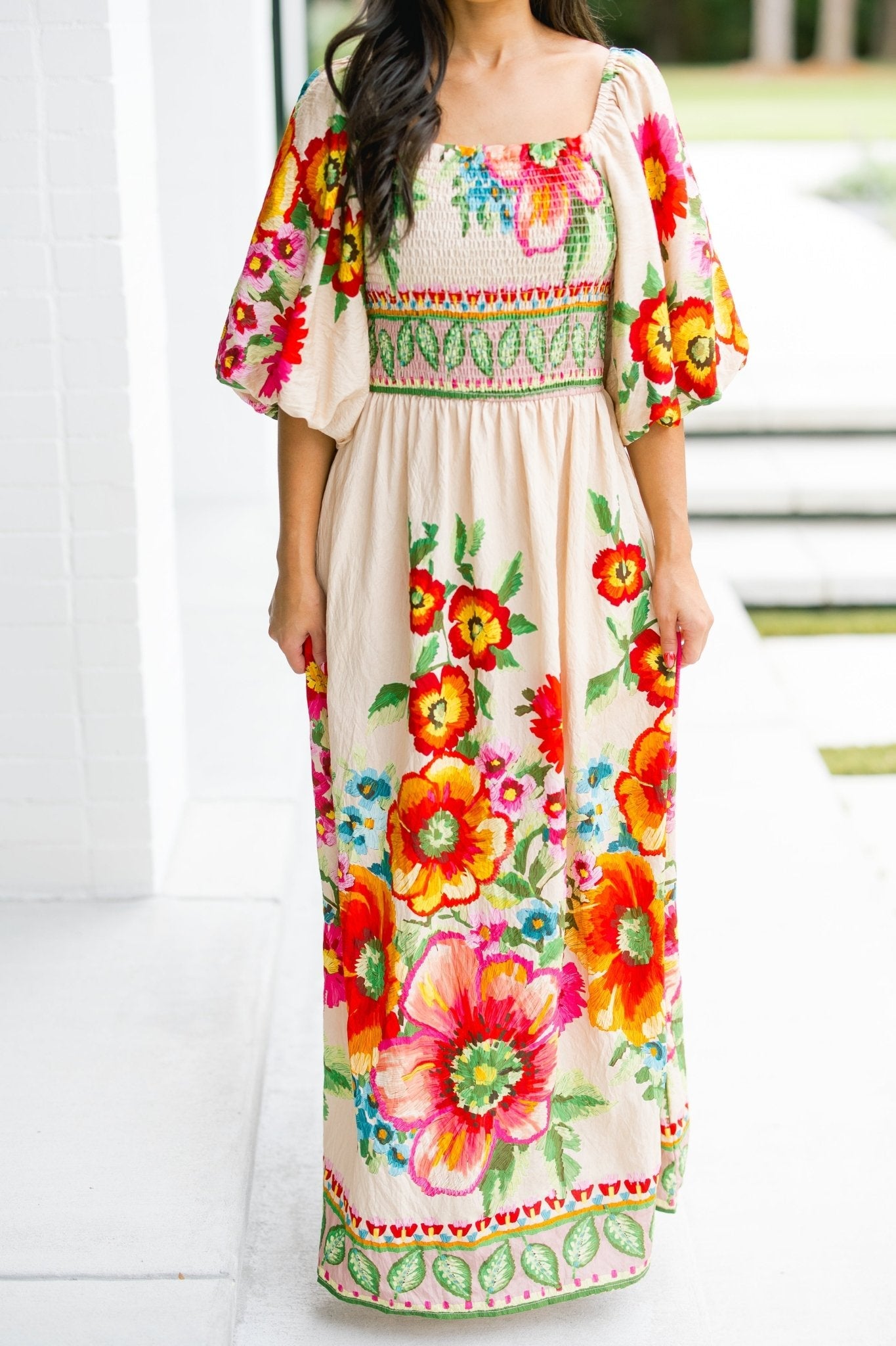 Out Of The Ordinary Ecru Dress ~FINAL SALE~