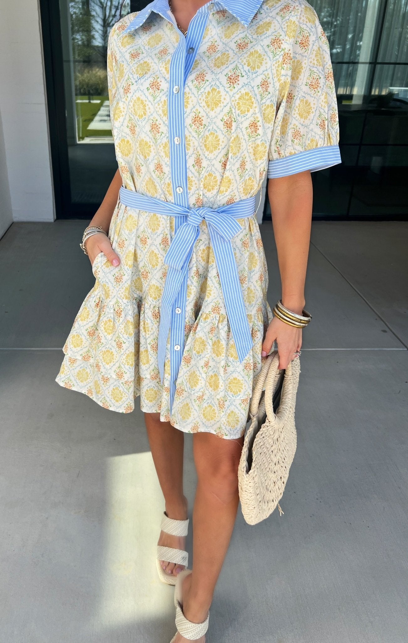 Chartreuse Charm Mix Dress