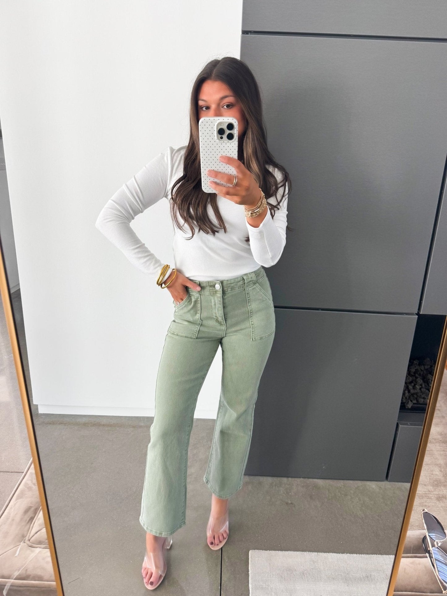 Walk Away Sage Denim