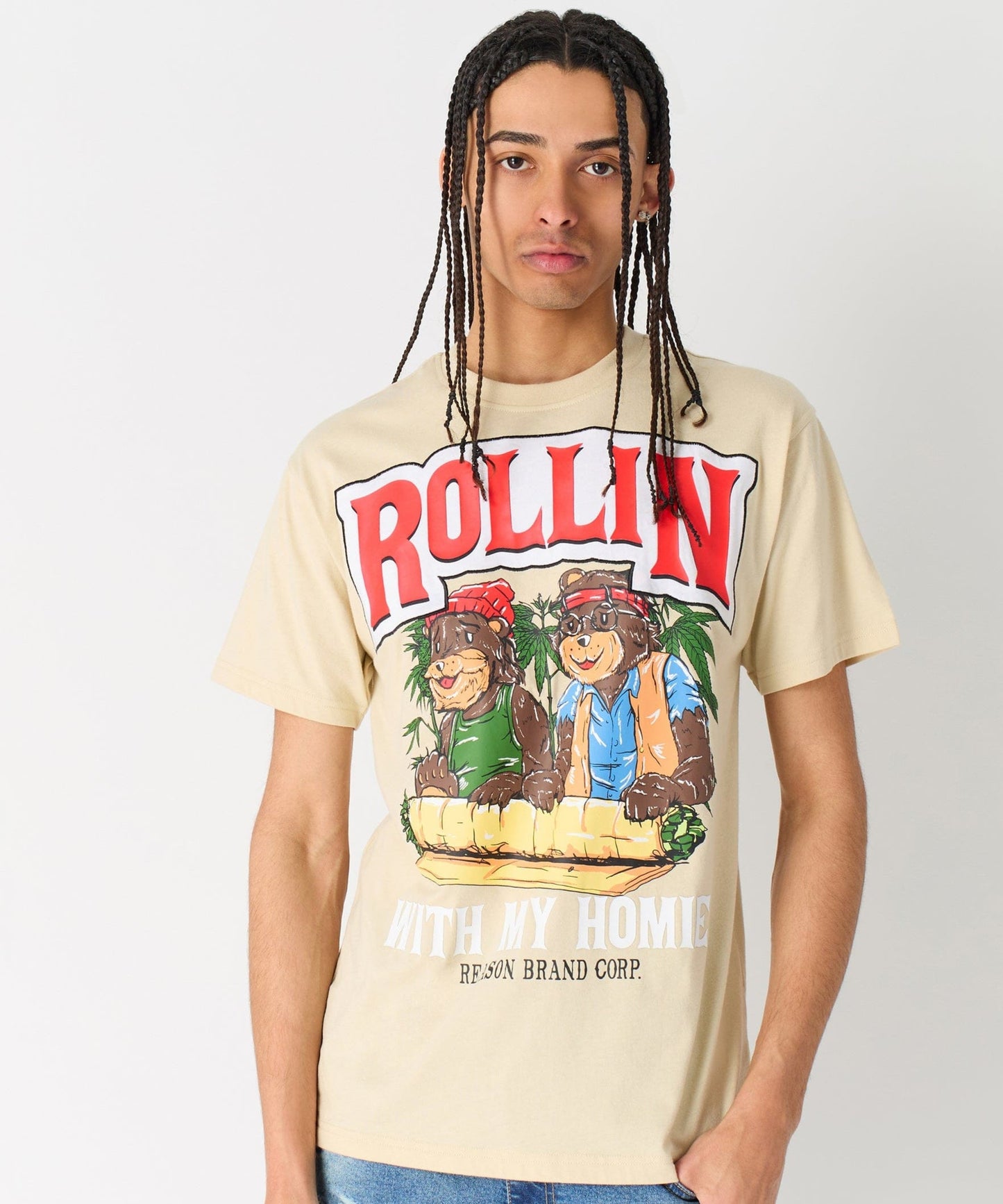 Keep Rollin Short Sleeve Tee - Khaki