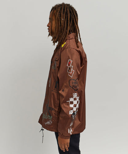 Gritty Coaches Jacket - Brown